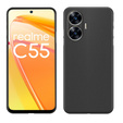 тънък калъф за Realme C55, Slim, черен