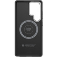 Чохол Spigen для Samsung Galaxy S25 Ultra, Enzo Aramid MagSafe, carbon черен + загартоване скло 9H
