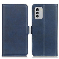 Калъф с капак за Nokia G60 5G, Wallet PU Leather Case, син