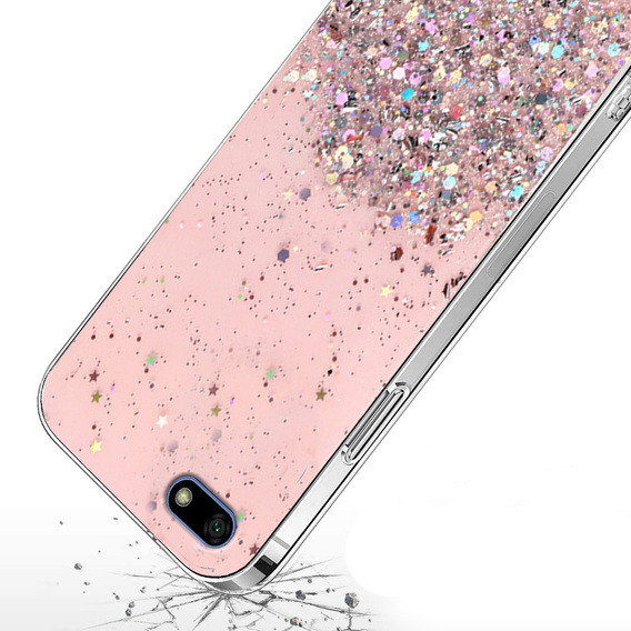 Калъфи за Huawei Y5 2018, Glittery, розов