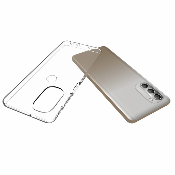 тънък калъф за Motorola Moto G51 5G, Slim, прозрачен