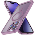 Калъф за iPhone 15 Pro Max, ERBORD Impact Guard, MagSafe, лилав