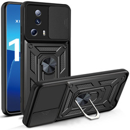 Брониран калъф за Xiaomi 13 Lite, CamShield Slide, черен