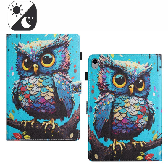 Калъф за iPad 10.9" 2022 (10 gen.), с капак, owl