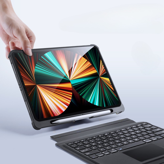 Калъф + клавиатура iPad Pro 12.9 2021 / 2020, Dux Ducis Magnetic Keyboard, черен