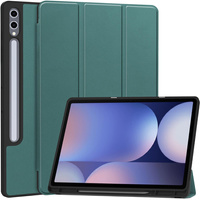 Калъф за Samsung Galaxy Tab S10 Ultra, Smartcase с място за стилус, зелен