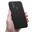 тънък калъф за Motorola Moto E40/E30/E20, Slim, черен