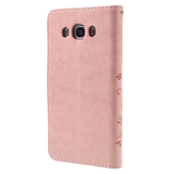 Калъф с капак за Samsung Galaxy J5 2016, Butterfly, розов