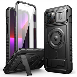 Брониран калъф за iPhone 13 Pro Max, Dexnor CamProtect MagSafe, черен