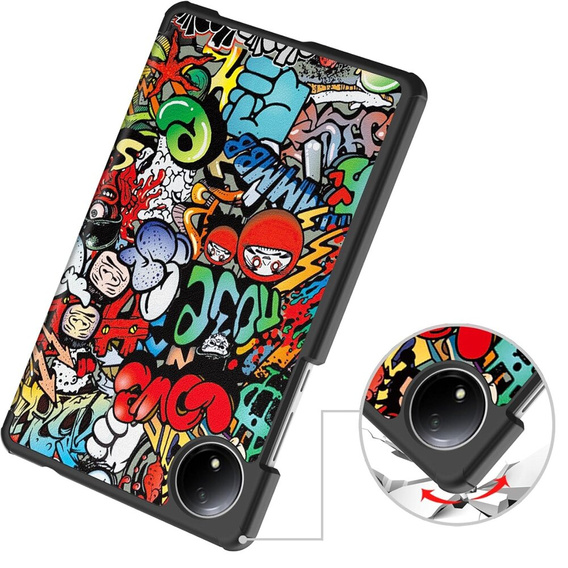 Калъф за Xiaomi Redmi Pad SE 8.7, Smartcase, graffiti