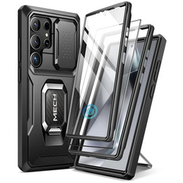Калъф за Samsung Galaxy S24, Tongate MECH Series със стойка, черен