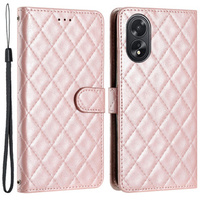 Калъф с капак за Oppo A38 4G / Oppo A18 4G, Wallet, BINFEN COLOR, розов rose gold