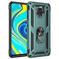 брониран калъф за Xiaomi Redmi Note 9S / 9 Pro, Nox Case Ring, зелен