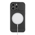 Калъфи за iPhone 15 Pro Max, ERBORD MagProtect Slide Camera, черен