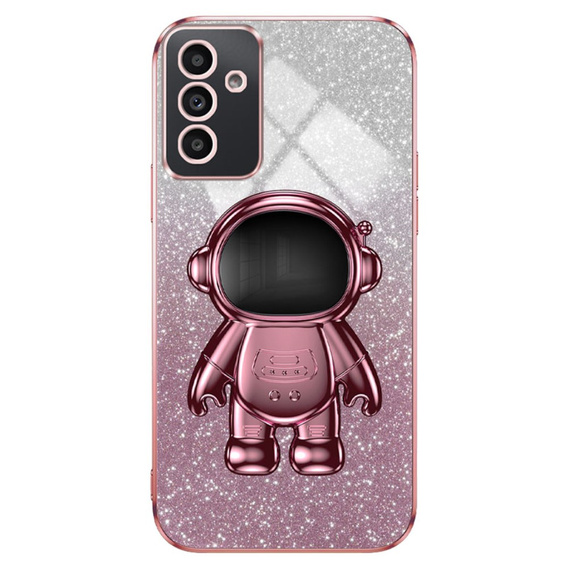 Калъфът за Samsung Galaxy A15 4G / 5G, Glitter Astronaut, розов