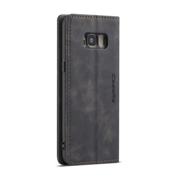 CASEME калъф за Samsung Galaxy S8, Leather Wallet Case, черен