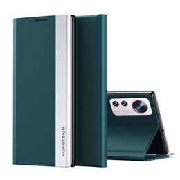 Калъф с капак за Xiaomi 12 / 12X, Side Magnetic, зелен
