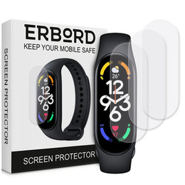 3x ERBORD Хидрогел фолио за Xiaomi Mi Band 7/7 NFC