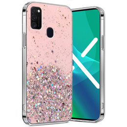 Калъфи за Samsung Galaxy M21, Glittery, розов