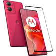 3D закалено стъкло за Motorola Moto G85, черна рамка