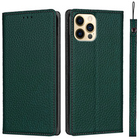 Кожен калъф за iPhone 12 Pro Max, ERBORD Grain Leather, зелен