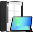Калъф за Samsung Galaxy Tab S10 FE+ Plus, Smartcase Hybrid, с място за стилус, черен