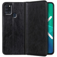 Калъфи за Samsung Galaxy A21S, Wallet Litchi Leather, черен