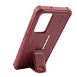 Брониран калъф за Samsung Galaxy S22 Ultra, Dexnor Full Body, червен