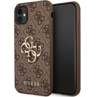 Калъфи GUESS за iPhone 11, 4G Big Metal Logo, кафяв