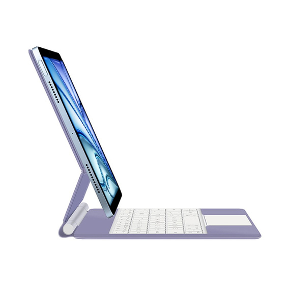 Калъф за клавиатура за iPad Air 13" 2024, Magnetic Keyboard Touchpad, лилав