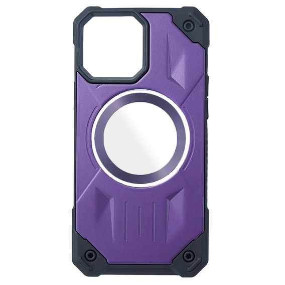 Калъф за iPhone 14 Pro Max, Heavy Duty, за MagSafe, лилав