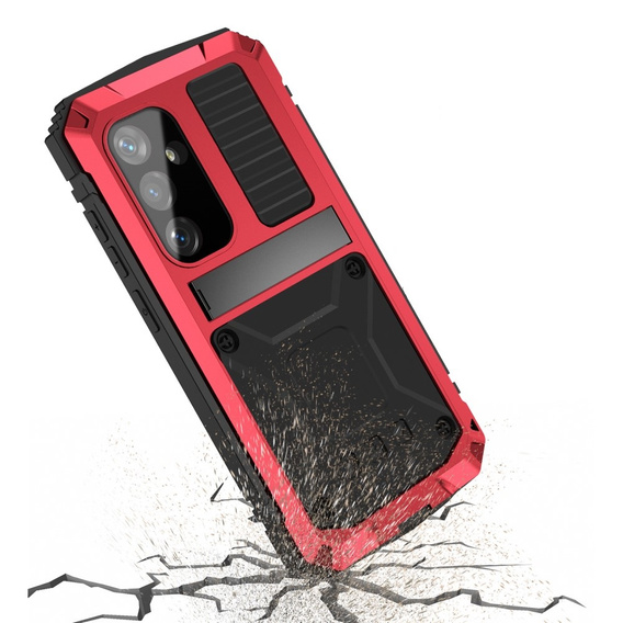 Брониран калъф за Samsung Galaxy S24+ Plus, R-JUST, червен
