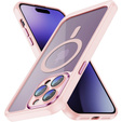 Калъф за iPhone 15 Pro Max, ERBORD Impact Guard, MagSafe, розов