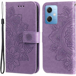 Калъф с капак за Xiaomi Redmi Note 12 5G / POCO X5 5G, Mandala Flower, лилав