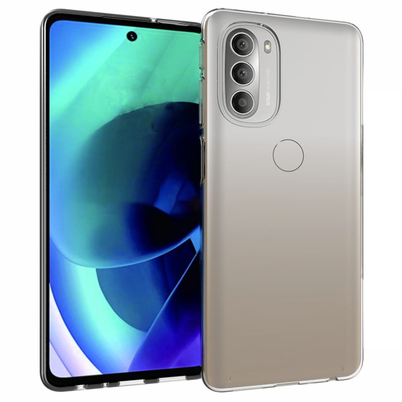 тънък калъф за Motorola Moto G51 5G, Slim, прозрачен