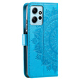 Калъф с капак за Xiaomi Redmi Note 12 4G, Mandala, син