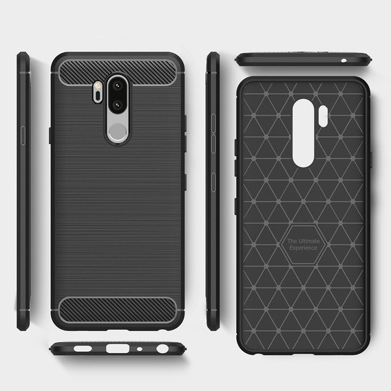 Калъфът за LG G7 ThinQ / G7 Fit, Carbon, черен