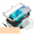 Брониран калъф за Samsung Galaxy S23, R-JUST CamShield Slide, сребро / черно