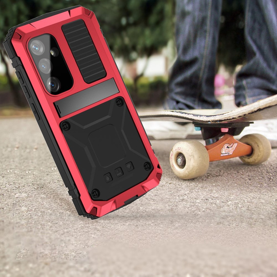 Брониран калъф за Samsung Galaxy S25+ Plus, R-JUST, червен