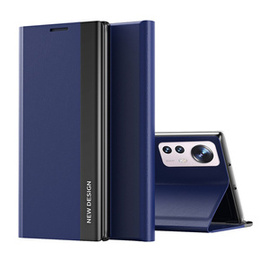 Калъф с капак за Xiaomi 12 / 12X, Side Magnetic, тъмносин
