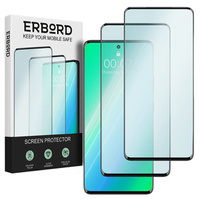 2x Закалено стъкло ERBORD 3D за Oppo A38 4G / Oppo A18 4G на цял екран