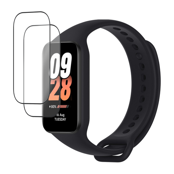 2x ERBORD хибридно стъкло за Xiaomi Smart Mi Band 8 Active