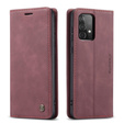 CASEME калъф за Samsung Galaxy A52 / A52s, Leather Wallet Case, бордо