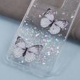 Калъф за Xiaomi 13T / 13T Pro / Redmi K60 Ultra, Glitter Butterfly, бял