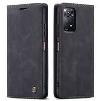 CASEME калъф за Xiaomi Redmi Note 11 Pro 4G/5G, Leather Wallet Case, черен