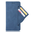 Калъф с капак за Samsung Galaxy A51 5G, Card Slot, син