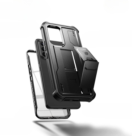 Брониран калъф за Samsung Galaxy A53 5G, Dexnor Full Body, черен