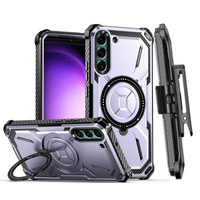 Калъфи за Samsung Galaxy S23, Heavy Duty Ring Belt Clip, лилав