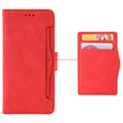 Калъф с капак за Xiaomi Redmi 14C / Xiaomi Poco C75, Card Slot, червен