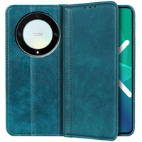 Калъфи за Honor Magic 5 Lite 5G, Wallet Litchi Leather, зелен